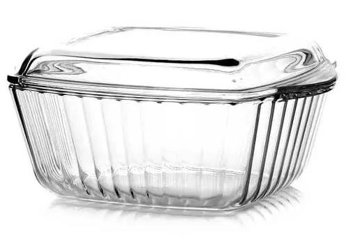 Посуда для СВЧ форма квадратная с крышкой 3л (254*254 мм)